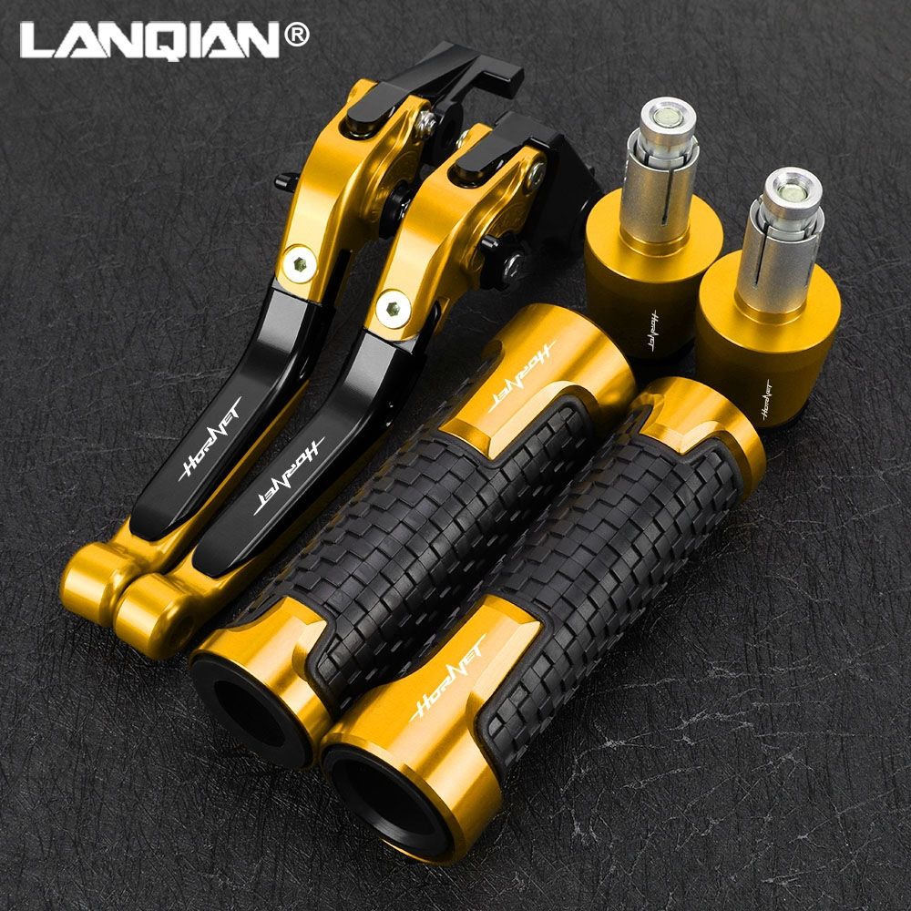 LANQIAN ホンダ CB600F CB599 ホーネット 2007〜2013対応 ブレーキクラッチレバー ハンドルグリップエンド 22mm CNCアルミ