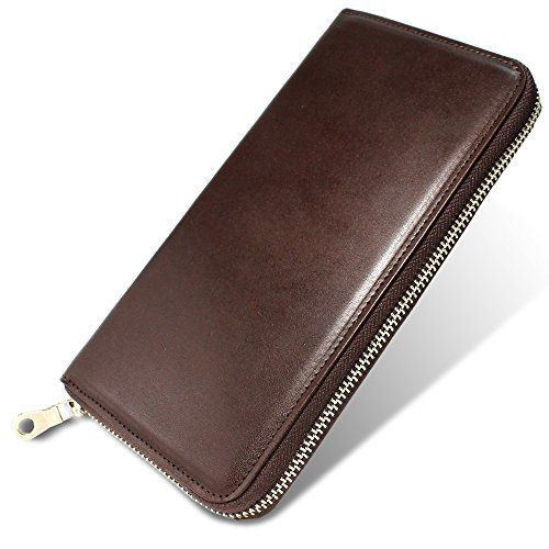 [栃木レザー] 長財布 ラウンドファスナー 日本製 メンズ レディス TGT-3360 (brown)pms 16,492円