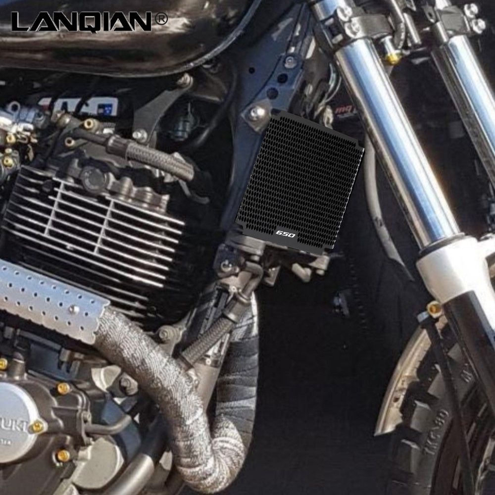LANQIAN スズキ XF650 Freewind 1997〜2002対応 オイルクーラーガード アルミ製
