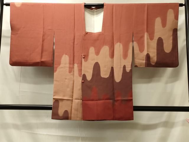 平和屋着物＃道行コート　壺垂れ文　正絹　逸品　CABI6052in