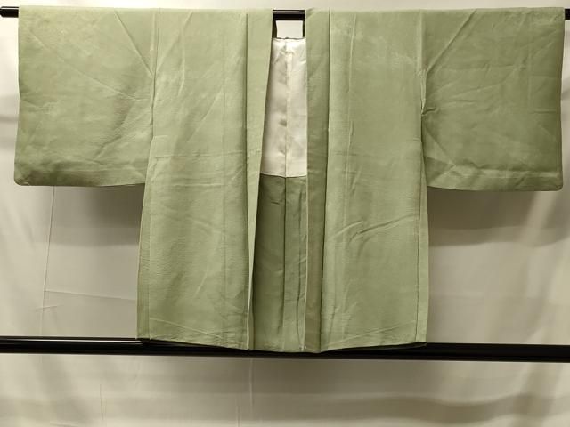 平和屋着物＃羽織　色無地　草花地紋　抹茶色　正絹　逸品　CABI6055in 17,082円