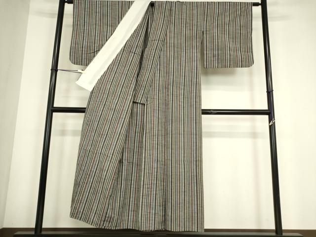 平和屋着物▽上質な紬 単衣 縞 正絹 逸品 DABG0743az - メルカリ