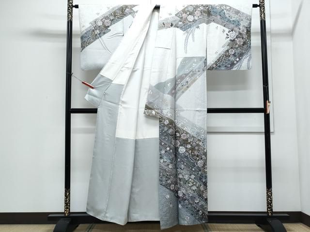 平和屋着物○訪問着 辻が花 暈し染め 金彩 正絹 逸品 CABI1286th