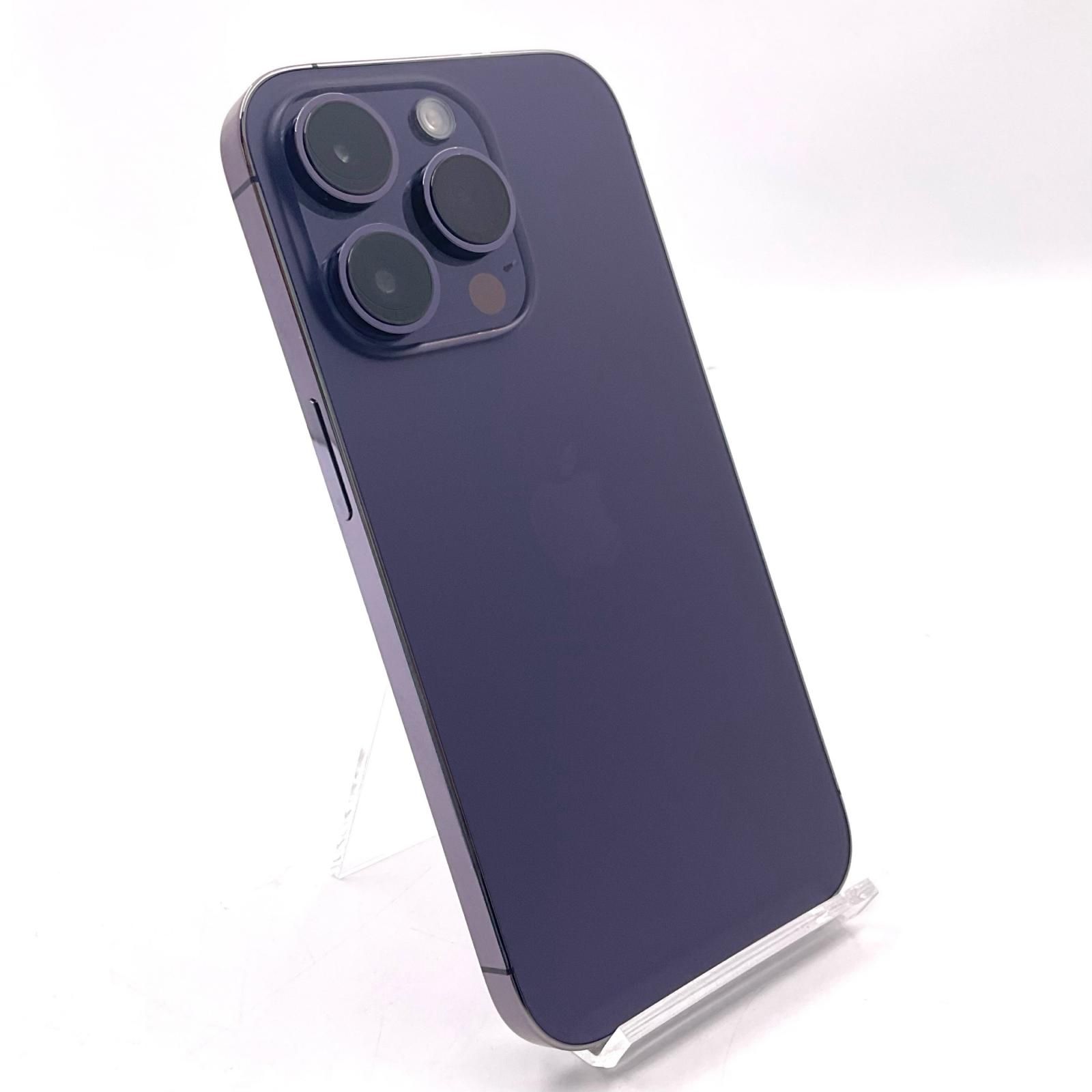 【全額返金保証】【最速発送】 iPhone Pro 14 256GB ディープパープル Softbank 白ロム 美品 動作確認済 80% 42,021円