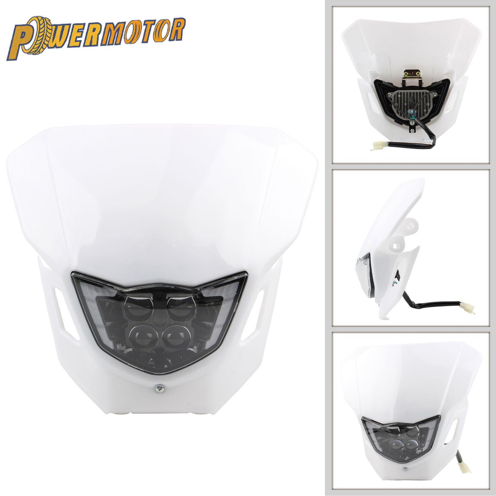 PowerMotor ヤマハ WR250F WR450F YZ250F YZ450F対応 LEDヘッドライトプレート 汎用モトクロス エンデューロ 12V 4000LM 6,560円