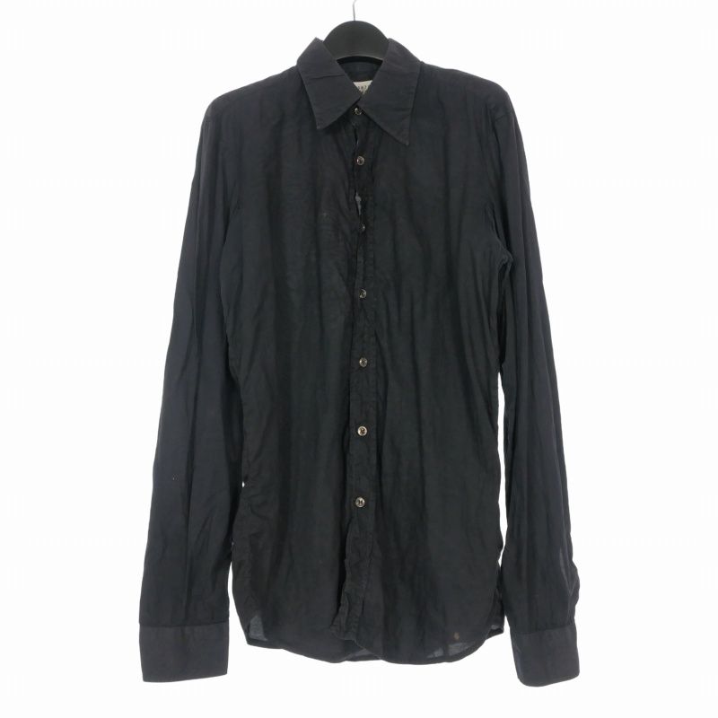 マルタンマルジェラ Martin Margiela 06SS 00's 本人期 ロングスリーブシャツ 長袖 1 パープル 紫 30DL013 ここのえタグ 国内正規