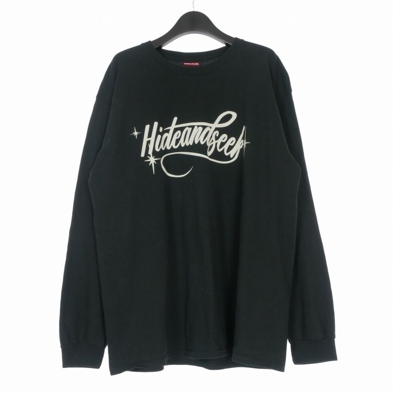 ハイドアンドシーク HIDE and SEEK 25SS Cursive Logo L/S Tee ロゴ