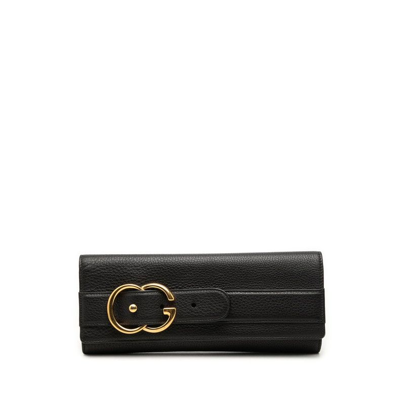 グッチ GGバックル クラッチバッグ セカンドバッグ 269964 ブラック レザー レディース GUCCI【247-82646】 43,680円