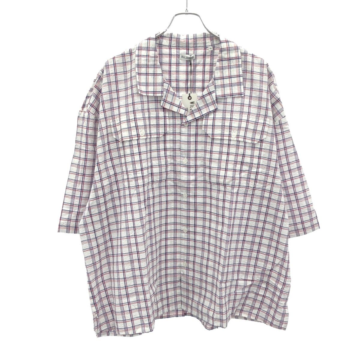 WILLY CHAVARRIA ウィリーチャバリア WEST STREET SHIRT ショートスリーブチェックシャツ ミックス M 9,855円