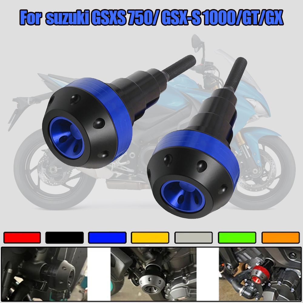 スズキ GSX-S750 GSX-S1000 1000GT 1000GX対応 CNCフレームスライダー クラッシュパッドプロテクター 2個セット