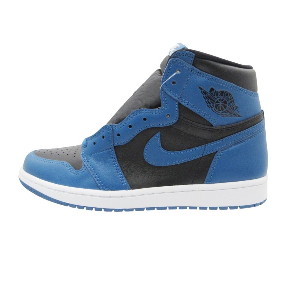 新品同様 NIKE ナイキ スニーカー AIR JORDAN 1 RETRO HIGH OG DARK MARINA シューズ 靴 ハイカット ブルー 9 27cm メンズ
