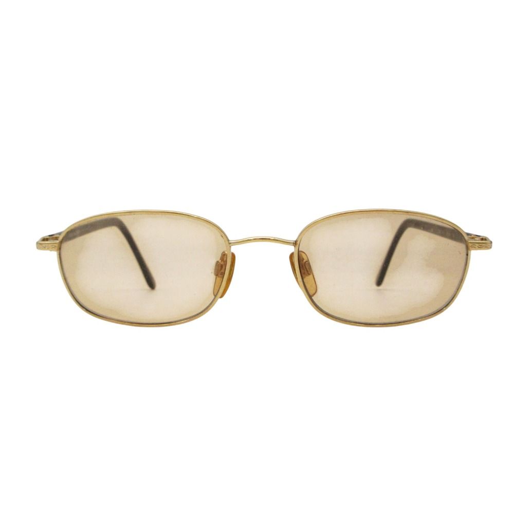 GIORGIO ARMANI ジョルジオアルマーニ サングラス ヴィンテージ アイウェア ブラウンレンズ ゴールド メンズ レディース 【中古】