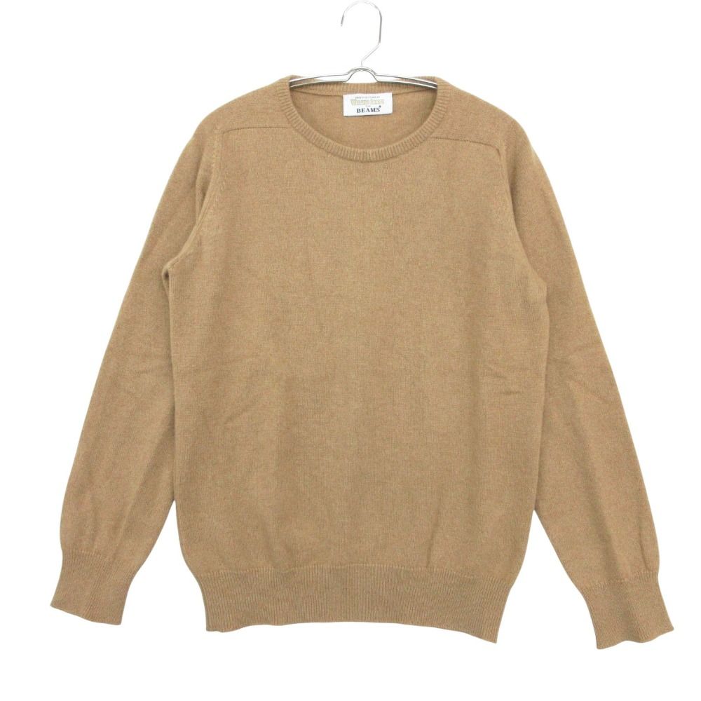 WILLIAM LOCKIE ウィリアムロッキー FOR BEAMS ニット スコットランド製 トップス セーター キャメル 長袖 ベージュ 38【S】 メンズ 【中古】 15,840円