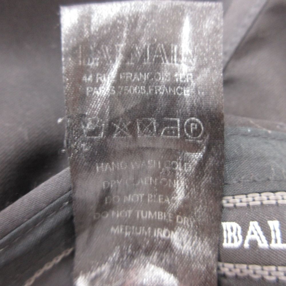 BALMAIN バルマン パンツ バイカー スラックス スリムフィット サイド