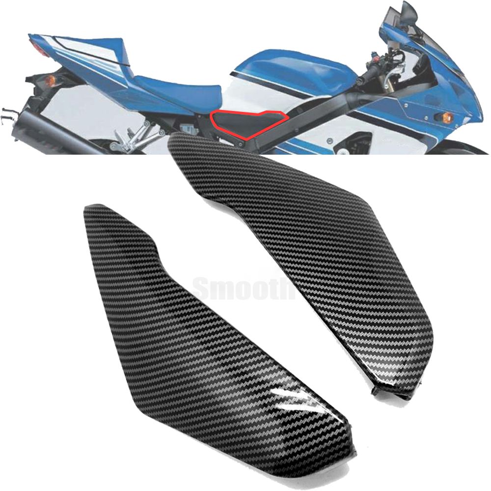 スズキ GSXR600 GSXR750 GSX-R600 GSX-R750 2004〜2010対応 カーボン柄ガスタンクラジエーターパネルカバー ABS製