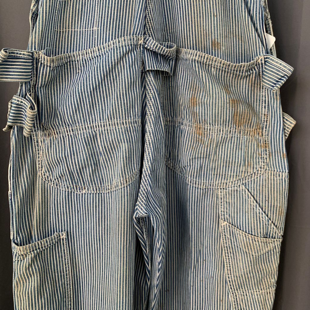 Lee ストライプオーバーオールエプロン 70's Lee リー ヒッコリーストライプ エプロン付き Over all