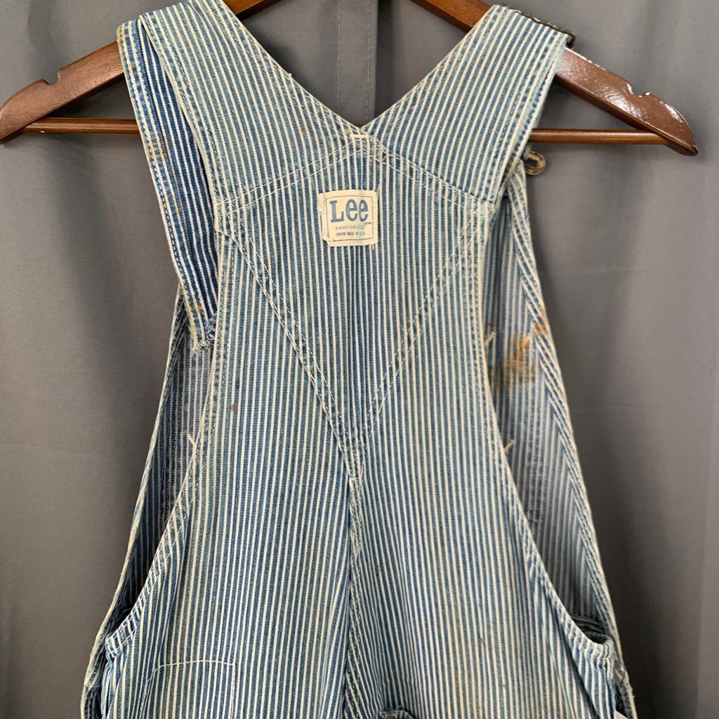 70's Lee リー ヒッコリーストライプ エプロン付き Over all