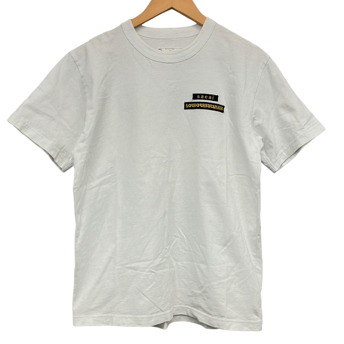 Sacai(サカイ) 半袖Tシャツ サイズ2 M メンズ美品 - 21-0176S 白×黒