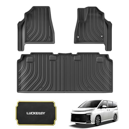 LUCKEASY トヨタ 新型 ヴォクシー ノア 90系 専用 フロアマット 2022年1月?現行 VOXY 90 3Dマット | ZWR90W/ZWR95W/MZRA90W/MZRA95W型 立体カーマット 車用 セカンドマット 立体構造 2915961d