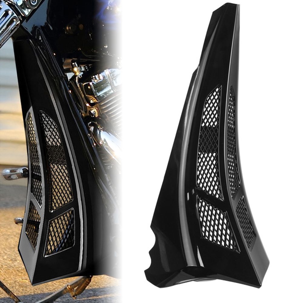 QBIGMOTO ハーレー ツーリング ロードグライド ストリートグライド 2014年以降対応 フロントストレッチチンスポイラーグリルトリムガードカバー