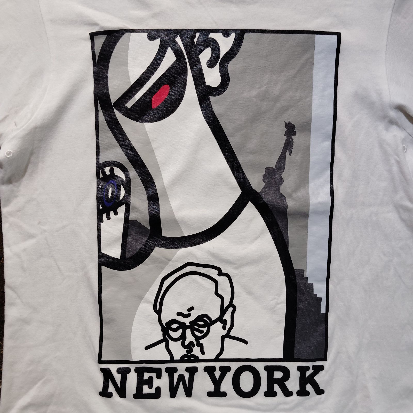 NUMBER (N)INE 02ss NEW YORK グラフィックプリントTシャツ