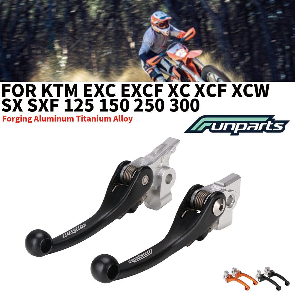 JFGRACING KTM EXC EXCF XC XCF XCW SX SXF 125 150 250 300対応 鍛造アルミチタン合金 ブレーキクラッチレバー