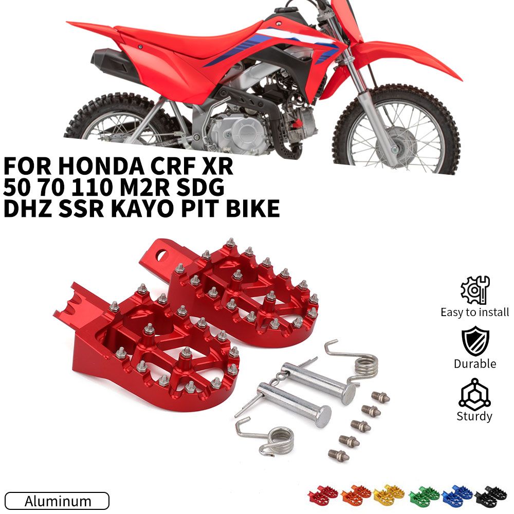 汎用 CNC カラフルフットペグ ホンダ CRF XR 50/70/110 ピットバイク用 7,316円