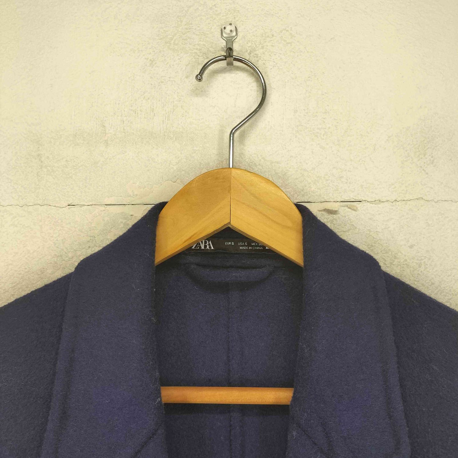 ザラ ZARA ウールチェスターコート メンズ import：S - メルカリ