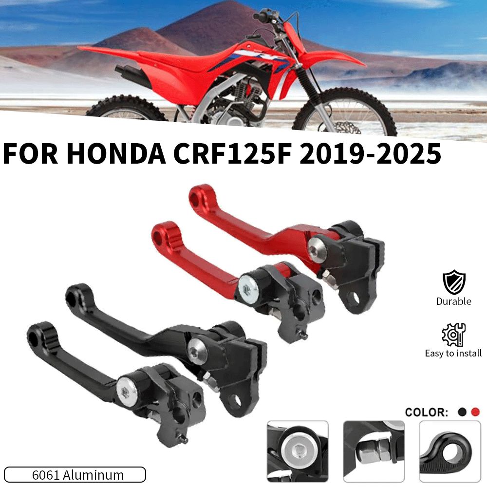 JFGRACING ホンダ CRF125F 2019〜2025対応 CNCクラッチブレーキレバーキット 6061アルミ製