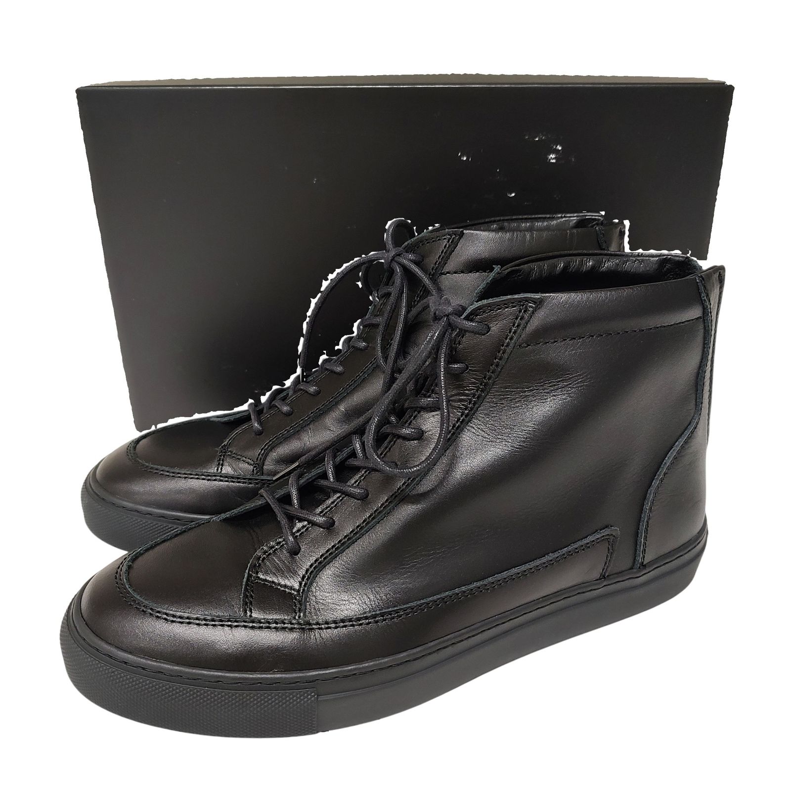 WJK ダブルジェイケイ wjk back zip sneaker バックジップ スニーカー 8325bt44d 41 ブラック メンズ