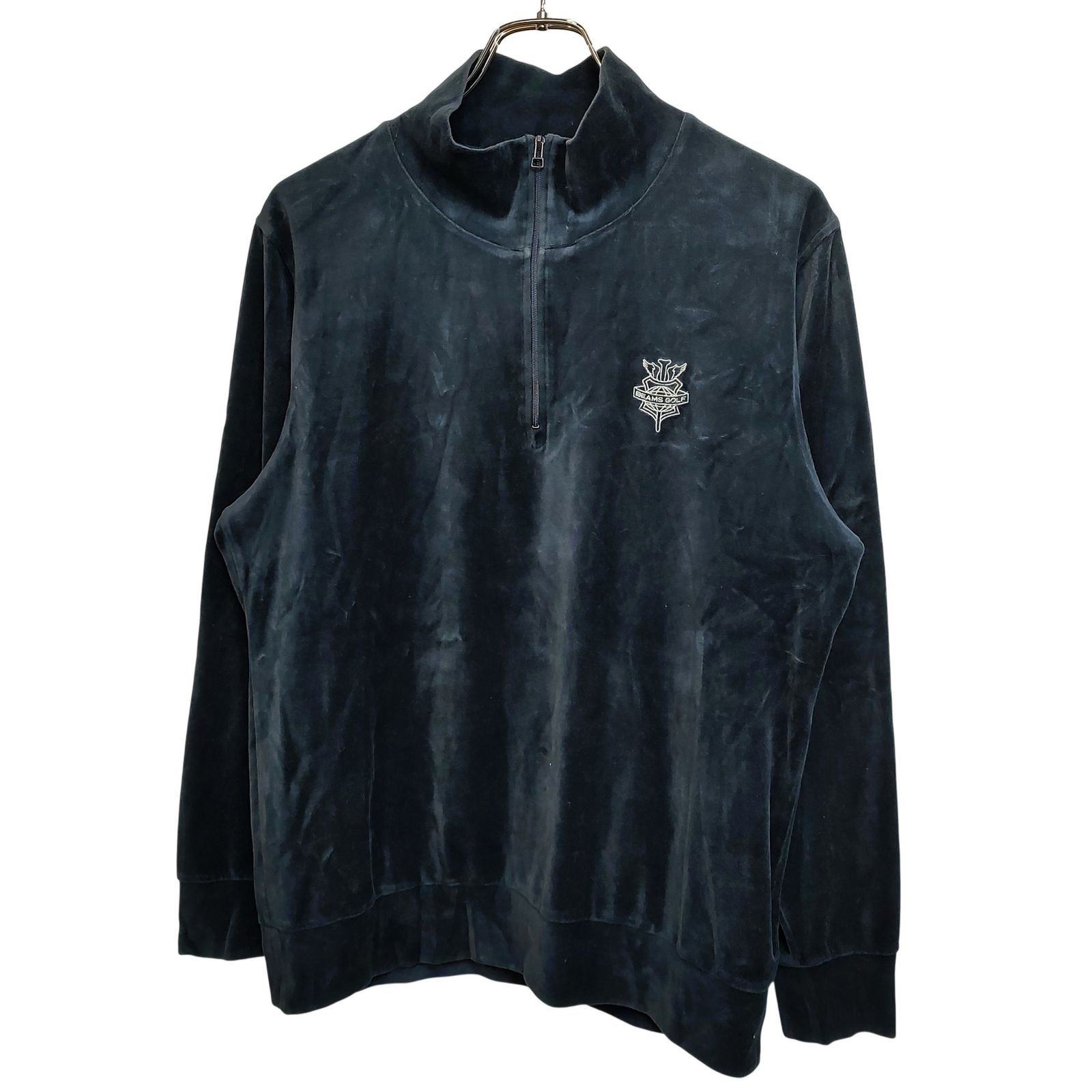BEAMS GOLF ビームス ゴルフ ベロア 長袖 ハーフジップ Tシャツ 84-13