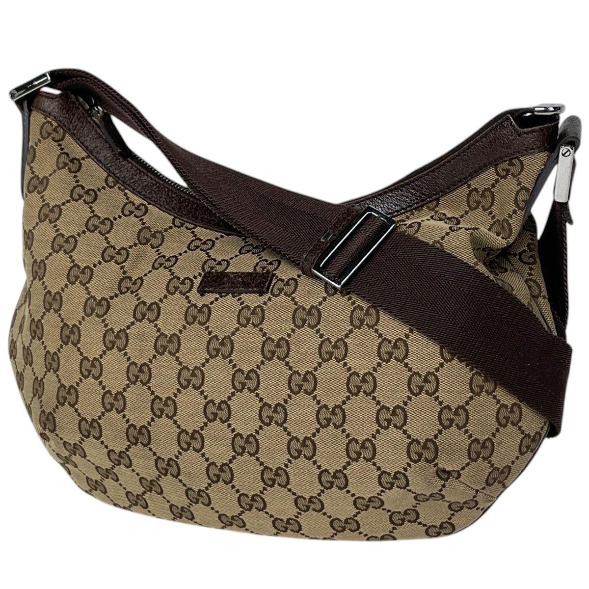 グッチ GUCCI ショルダーバッグ GG柄 GGキャンバス ベージュ ブラウン 181092 レディース 【中古】