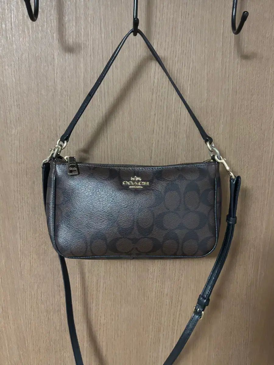 COACH コーチ シグネチャー パータン ブラウン ミニ スポーツブラ クロスバック トートバッグ