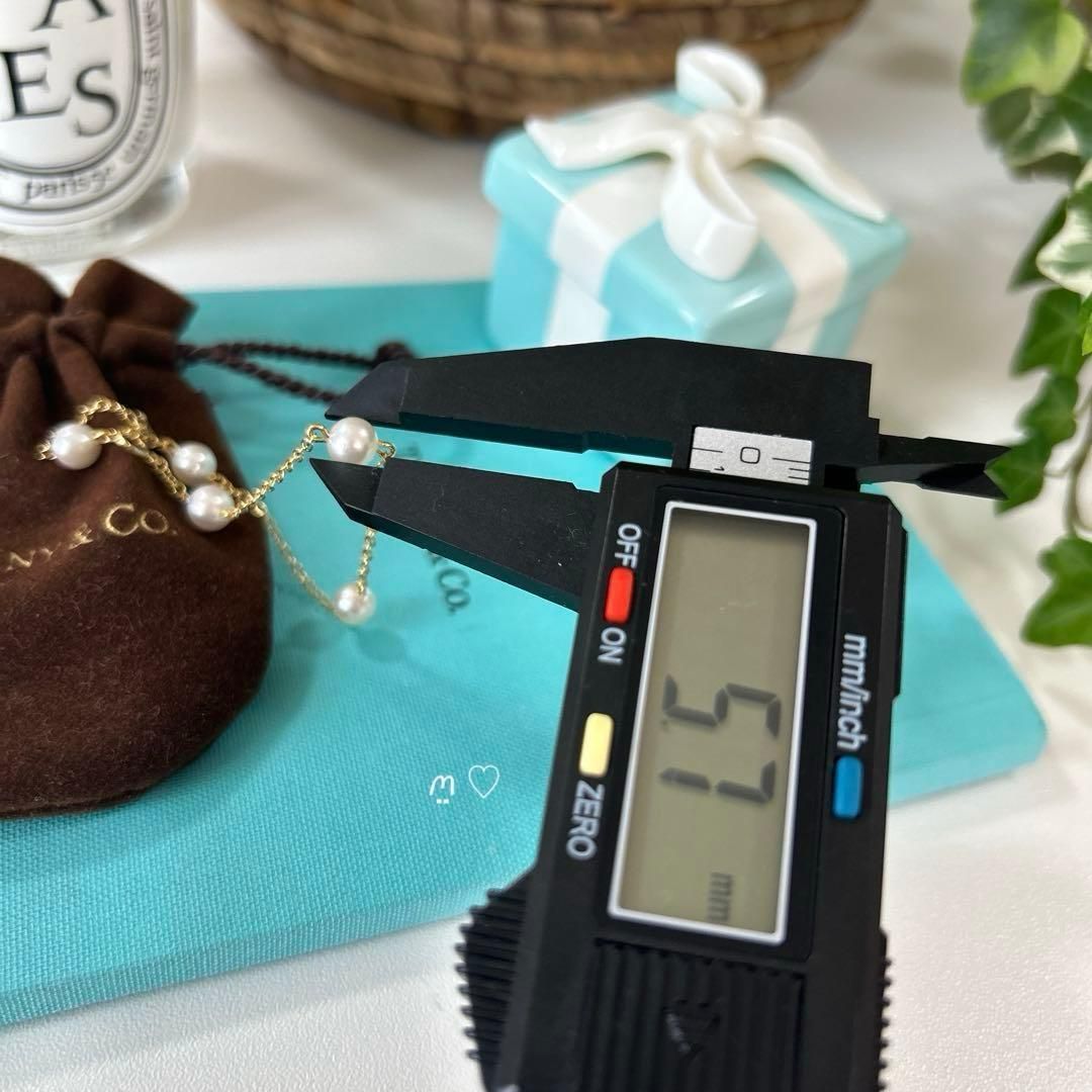 ティファニー　パールバイザヤードブレスレット　K18ゴールド　真珠　トグルブレス
