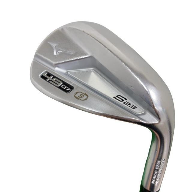 【中古】 ミズノ Mizuno S23(ホワイトサテン) 49°/07°S ウェッジ WG 純正特注シャフト (フレックスS) メンズ 男性用 右利き 右用 Cランク ゴルフクラブ