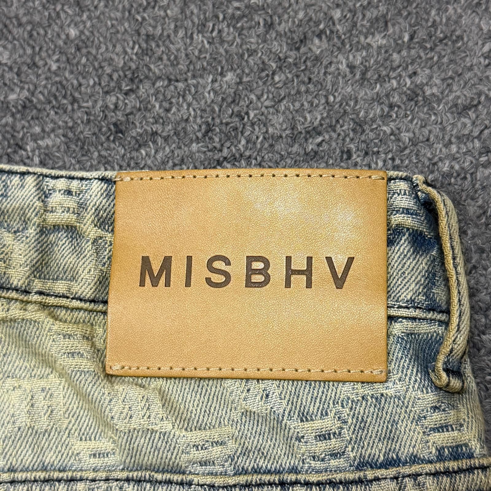 MISBHV MONOGRAM OCEAN WASHED DENIM SHORTS モノグラムデニムショーツ