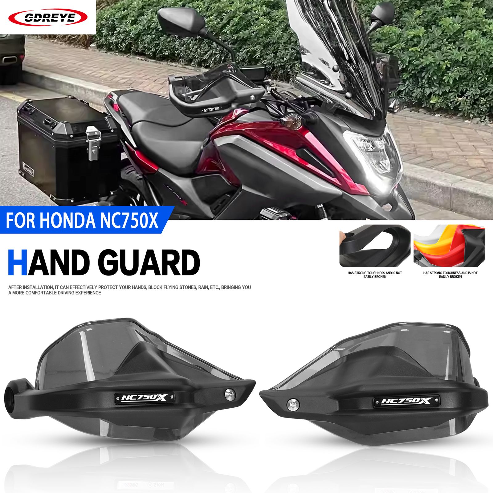 ホンダ NC750X 2023-2024 用 ハンドガードシールド プロテクター