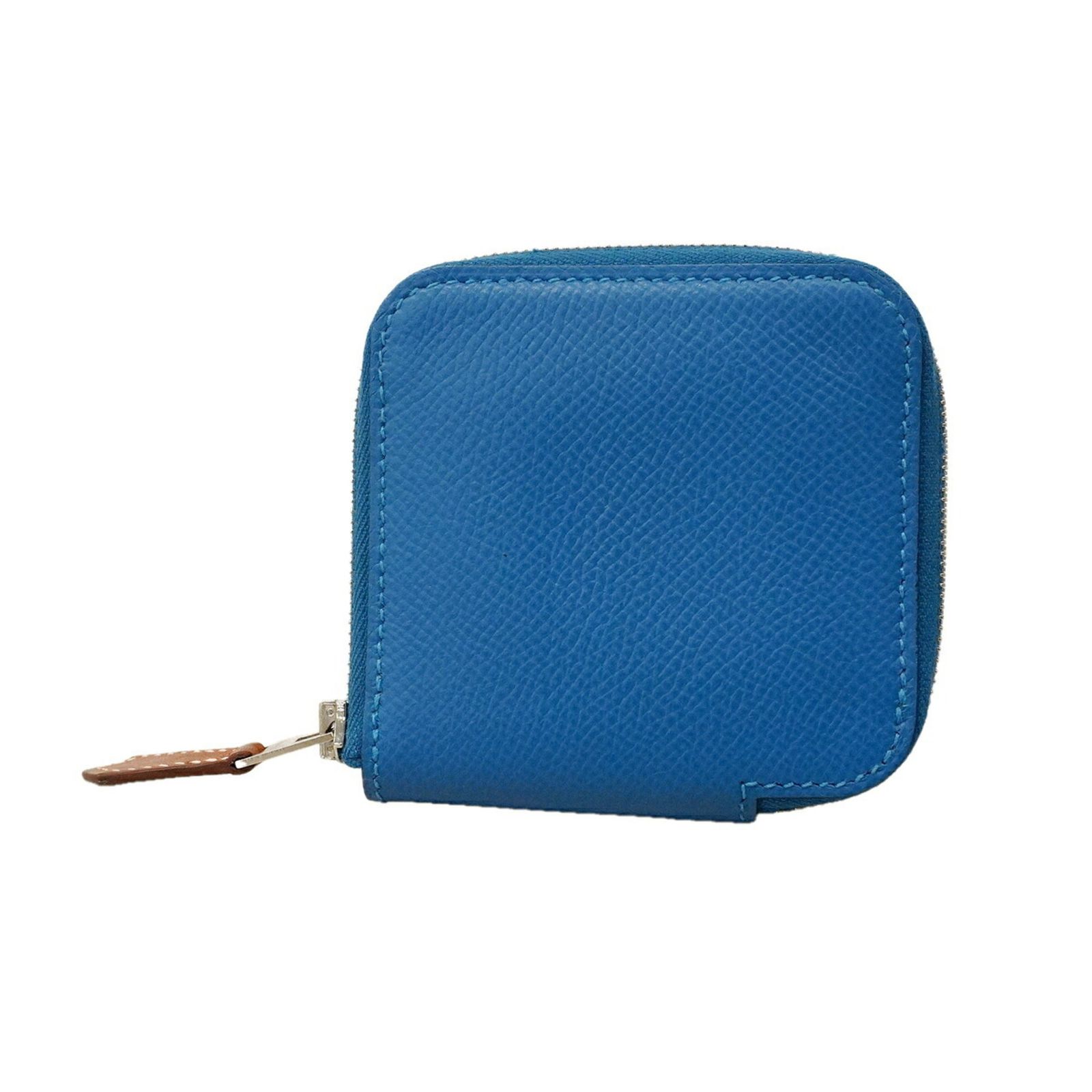 エルメス(Hermes) エルメス 財布・コインケース アザップコンパクトミニ シルクイン ヴォーエプソン ブルーザンジバル Z刻印レディース