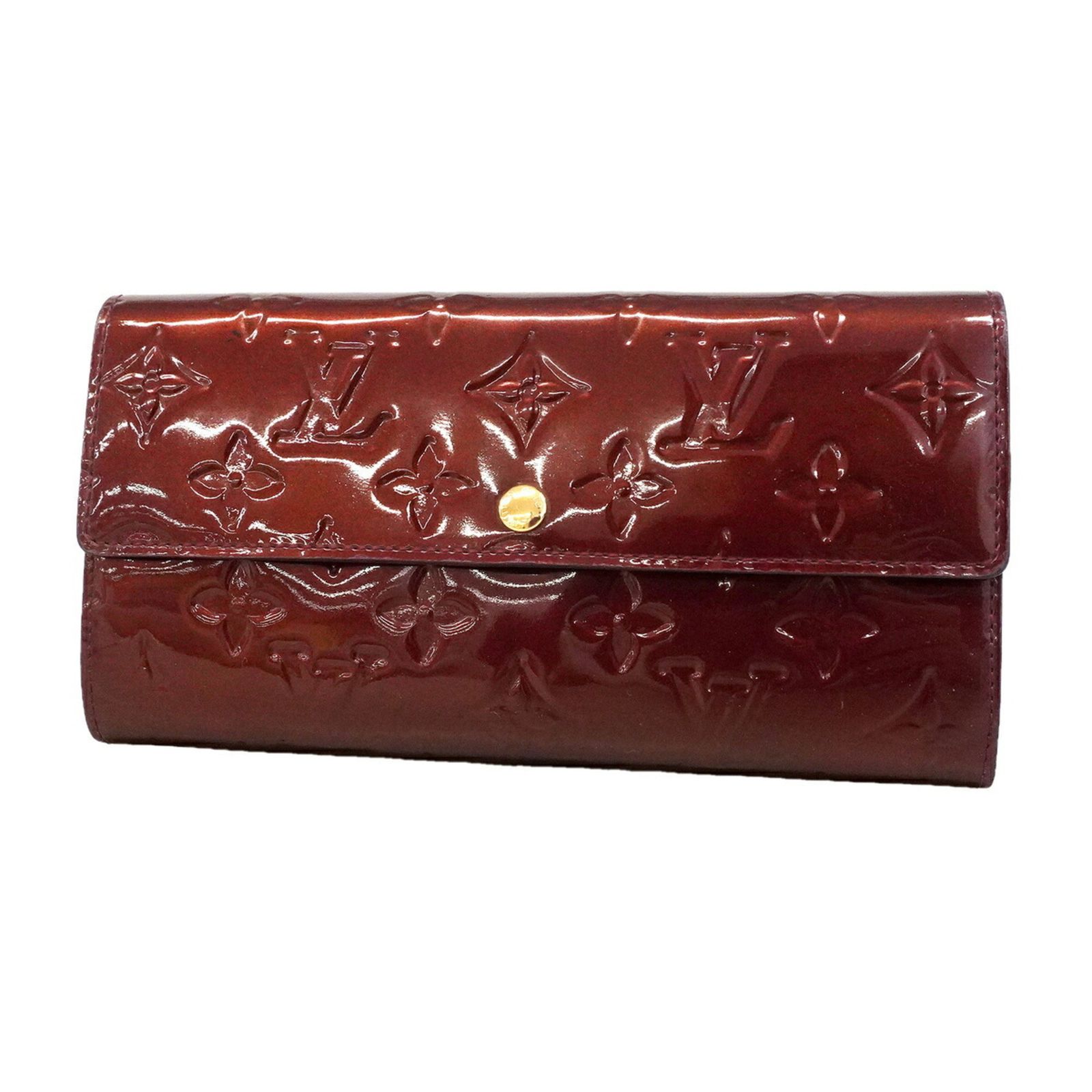ルイ・ヴィトン(Louis Vuitton) ルイ・ヴィトン 長財布 ヴェルニ ポルトフォイユサラ M91521 ルージュフォーヴィストレディース