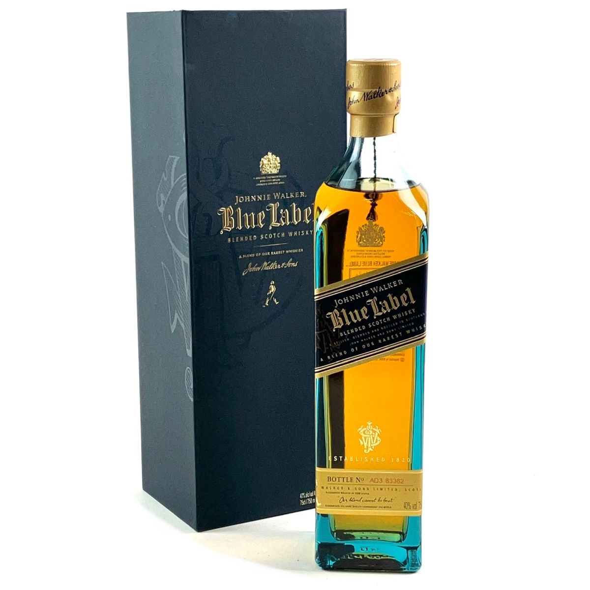 ジョニーウォーカー JOHNNIE WALKER ブルーラベル 750ml スコッチウイスキー ブレンデッド 【古酒】