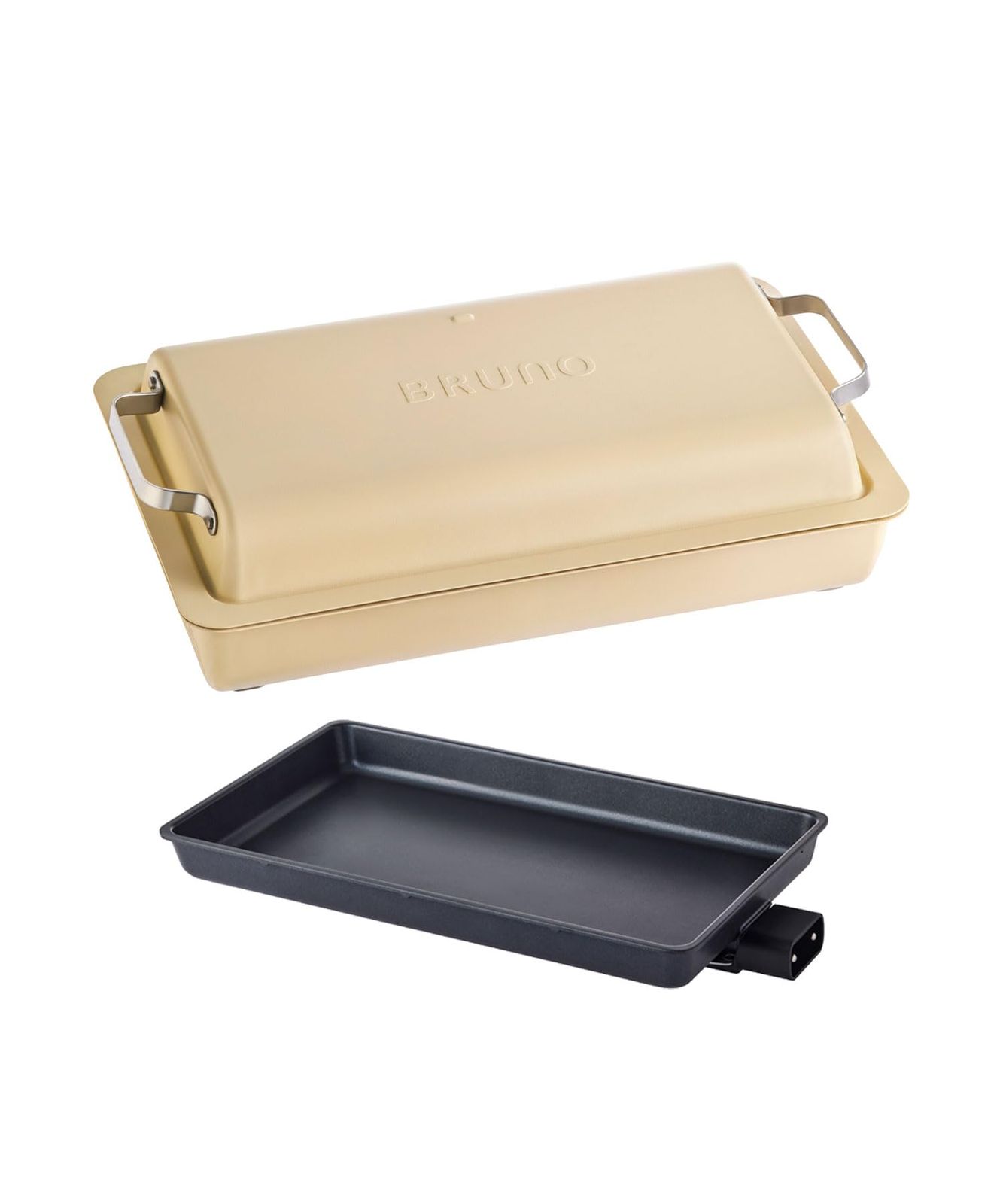 BRUNO ブルーノ フラット ホットプレート 大型 丸洗い 高火力 最高250℃ ムラなく加熱 おしゃれ サンドベージュ BOE130-SABEe