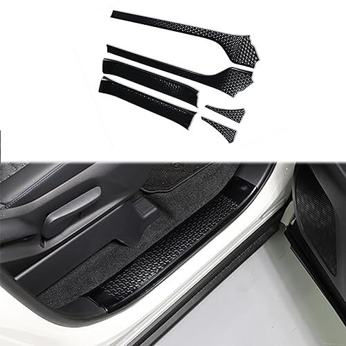 トヨタ 新型ヴォクシー 90系 / 新型ノア 90系 令和4年1月?専用ドアスカッフプレートサイドステップガード傷防止汚れ防止アクセサリー 6PCS カーボン柄as d0b63ba2