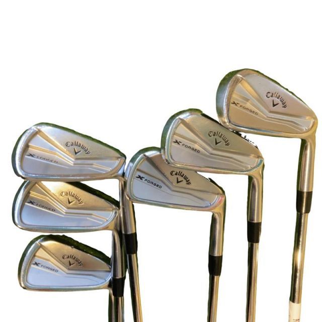【中古】 キャロウェイ X FORGED(2024) 6S アイアンセット IR Dynamic Gold MID 115 (フレックスS) メンズ 男性用 右利き 右用 Cランク ゴルフクラブ
