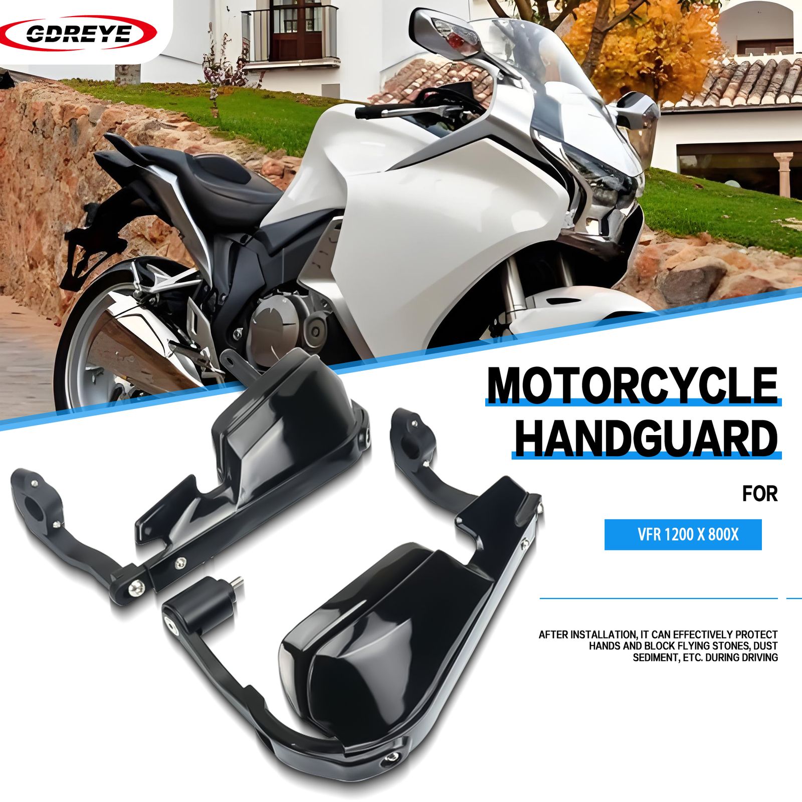 ホンダ VFR1200X/VFR800X 用 アルミ合金ハンドガード