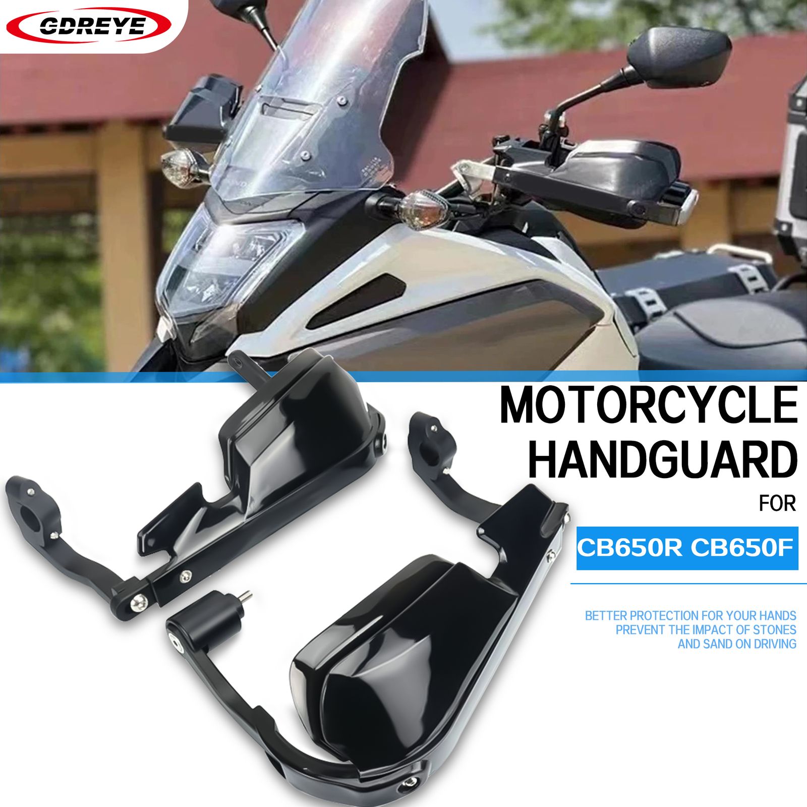 ホンダ CB650R/CB650F 用 ハンドガード アルミ合金製