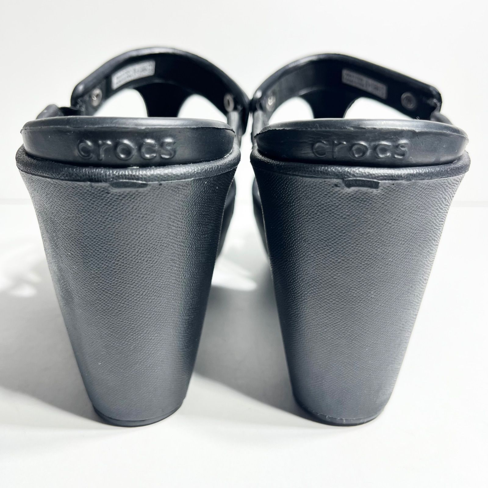 極美品】crocs クロックス サイプラス 5 ヒールサンダル W9 25cm