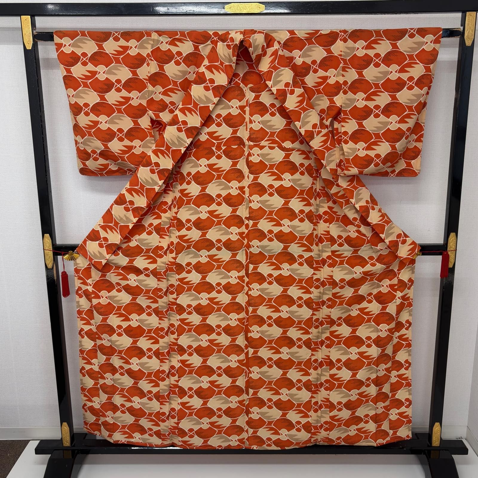 単衣 小紋 正絹 美しい染め 着物 MK-7331 - メルカリ