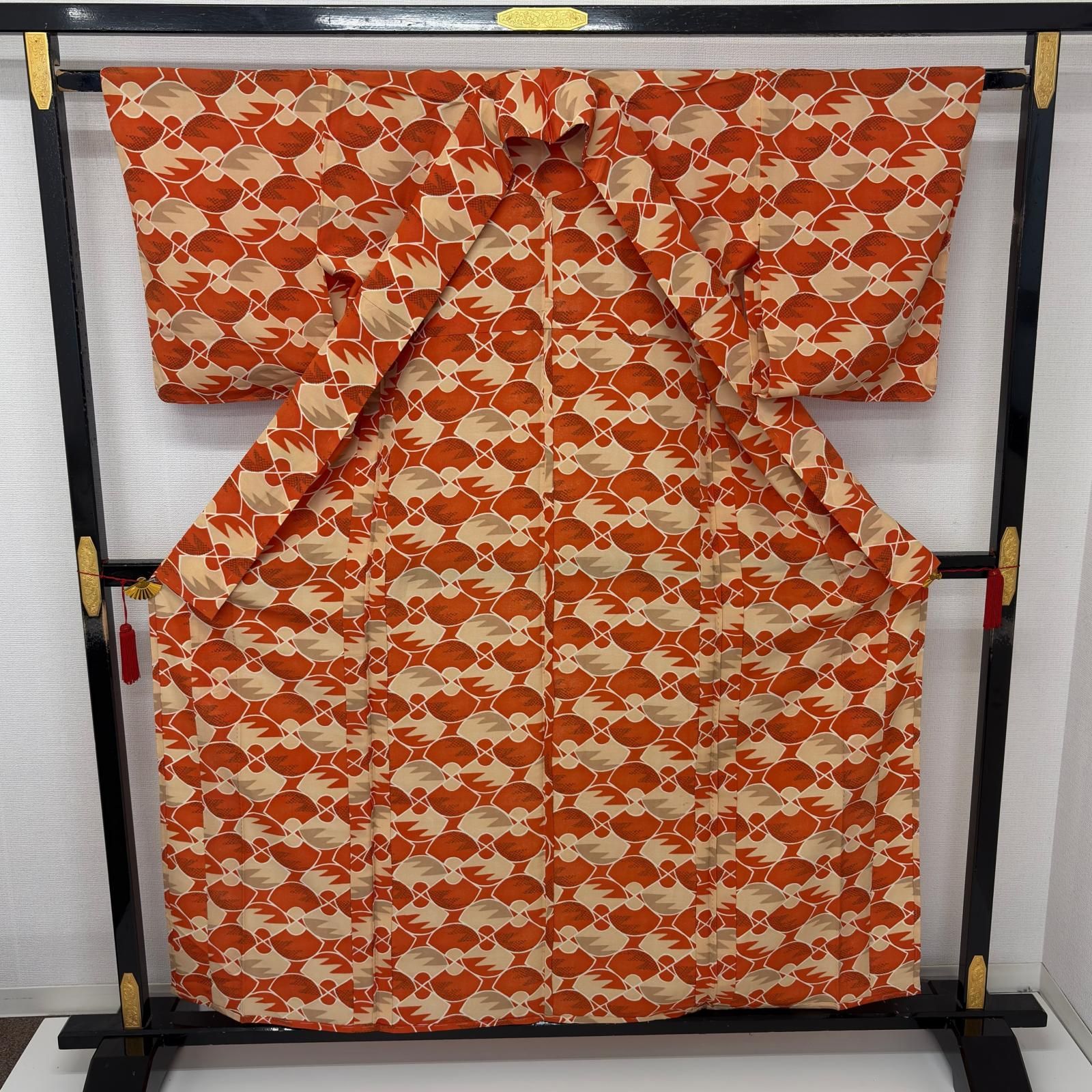 単衣 小紋 正絹 美しい染め 着物 MK-7331 - メルカリ