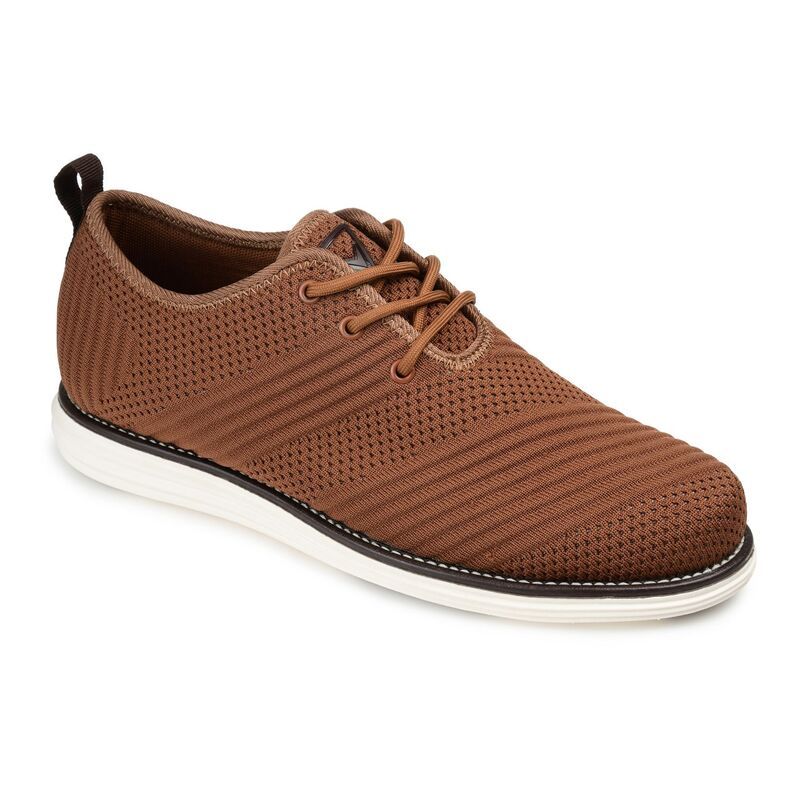 バンス メンズ シューズ オックスフォード ニット Vance Co Novak Mens Knit Casual Shoes Brown ブラウン
