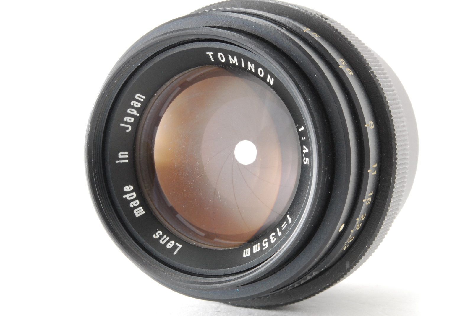 レア 【良品 保障付 動作確認済】Tomioka 富岡光学 トミノン Tominon 135mm f/4.5 MF 単焦点レンズ M42 マウントアダプター #V5099